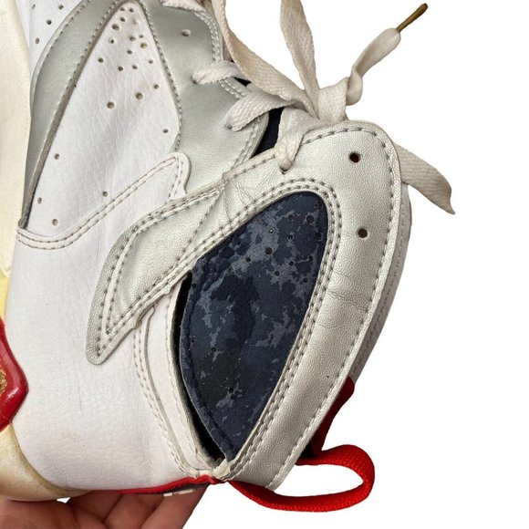 Men\'s Size US‎ 11.5 - Jordan 7 Retro Olympic 2004 White Gray Black Red main image 8